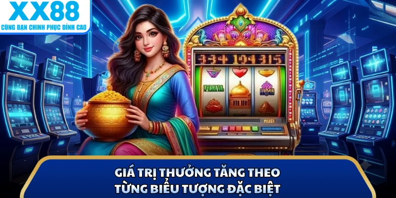 Giá trị thưởng tăng theo từng biểu tượng đặc biệt